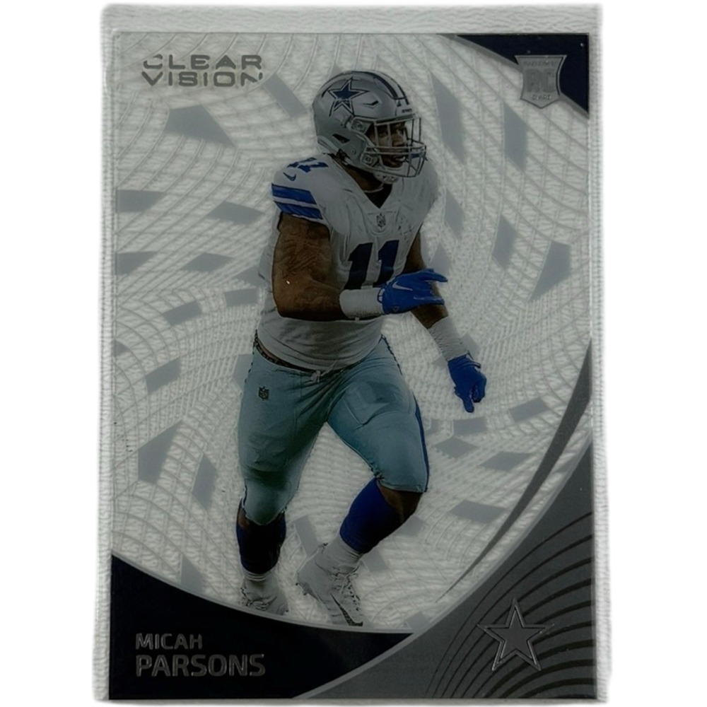 2021 Panini Chronicles Micah Parsons #CVR-11 Clear Vision Rookies Card - Cowboys
